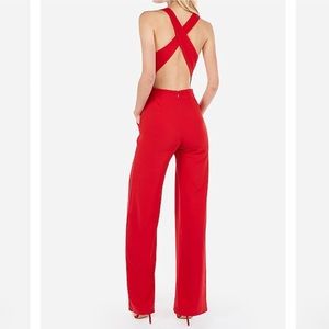 (NWT) #Express 🔥 Cross Back Wide Leg Jumpsuit 🔥